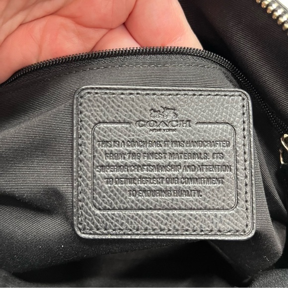 Coach Blue Mini Cora Ocelot Satchel - Picture 5 of 7